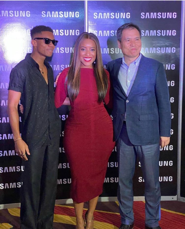 KiDi, Joselyn and MD of Samsung, Eugene Nahm
