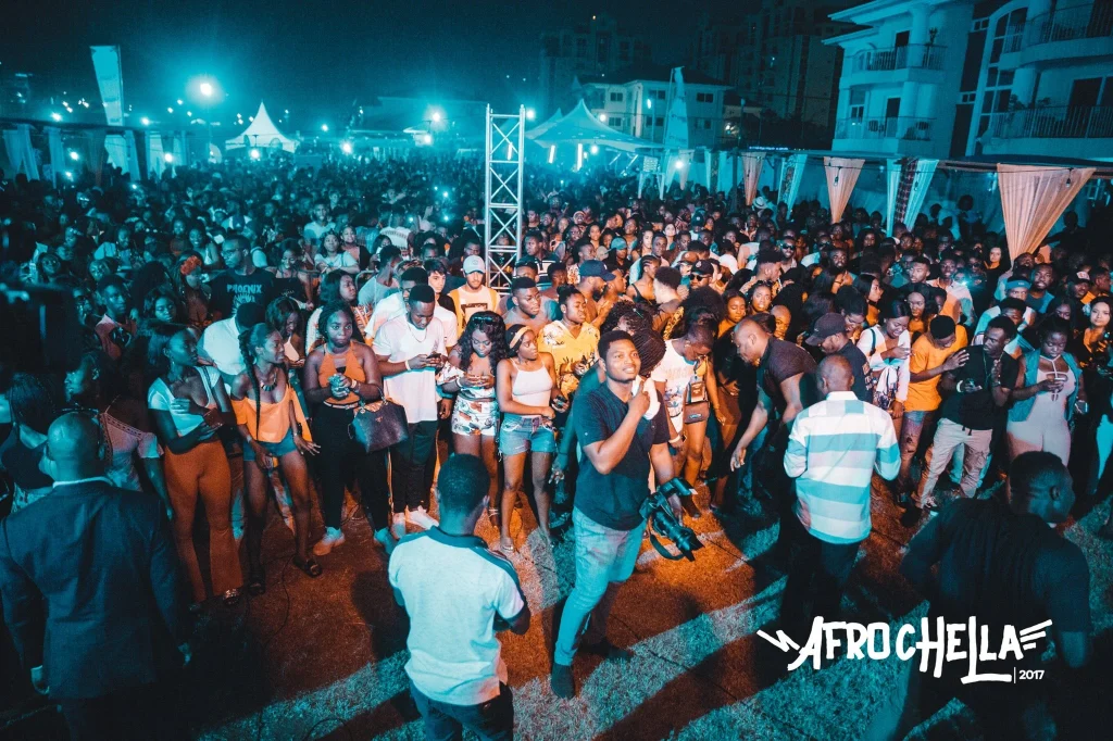 Revelers at Afrochella 2017